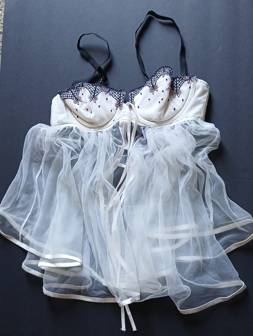 Victorias Secret Sexy Little Things Lingerie Babydoll Size 34 B